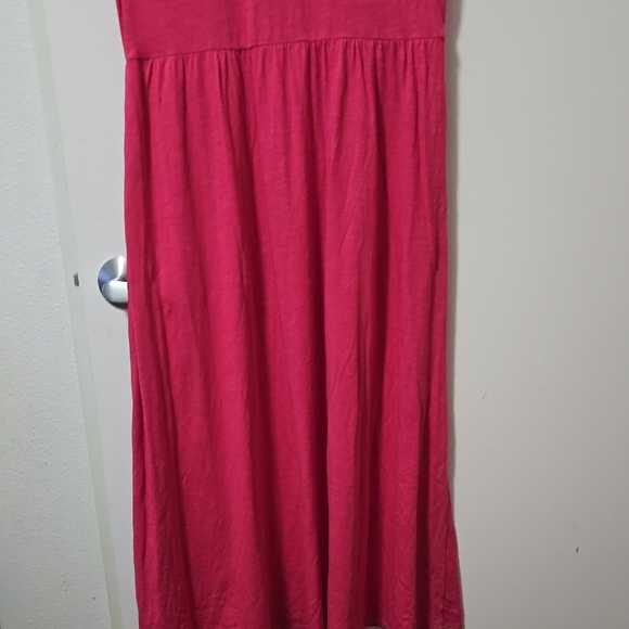 Boden Pink Pleated Midi Sundress with Flutter Cap Sleeves - Picture 4 of 10